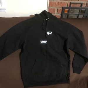 Supreme Cdg split hoodie size Large new authentic
